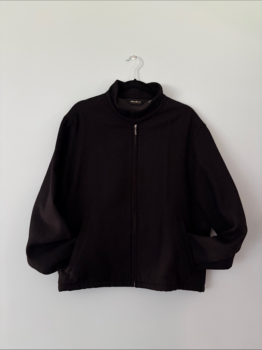 Eddie Bauer Black Lightweight Zip Jacket